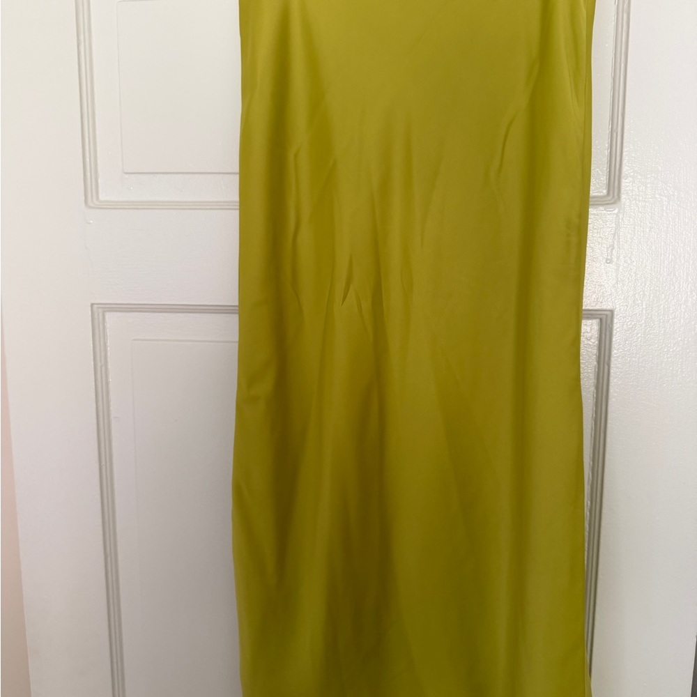 Rachel Zoe Chartreuse Midi Skirt